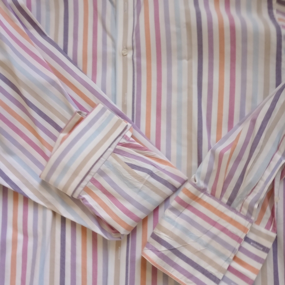 LANZINO MEN'S BUTTON DOWN SHIRT BIG & TALL 3XL - Picture 4 of 7